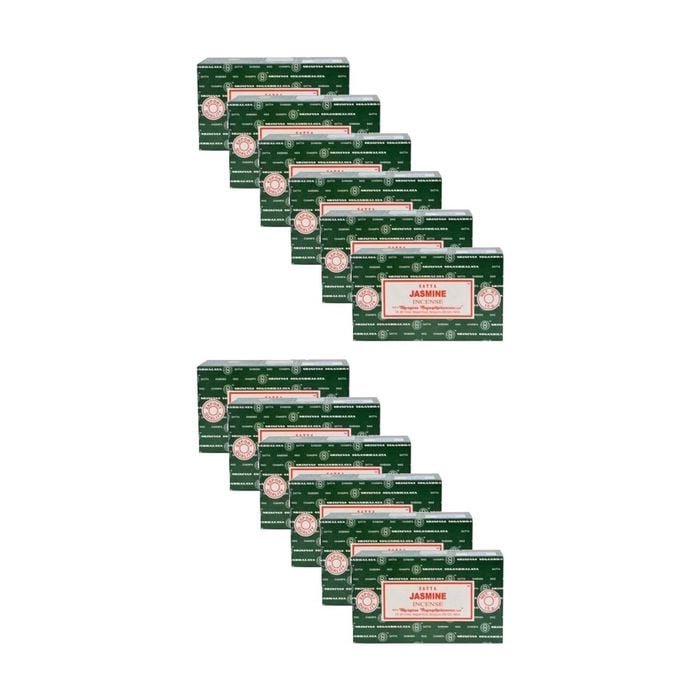 12PK Satya Home Fragrance Scented Incense Sticks Packet Set 15gm Jasmine