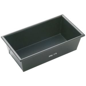 Mastercraft 21x11cm Heavy Base Non-Stick Box Sided Loaf/Bread Pan - Black