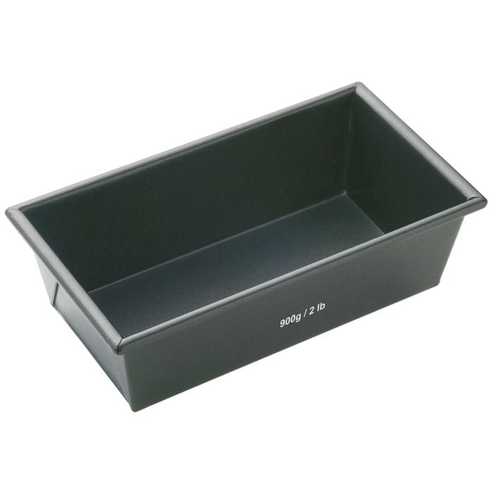 Mastercraft 21x11cm Heavy Base Non-Stick Box Sided Loaf/Bread Pan - Black