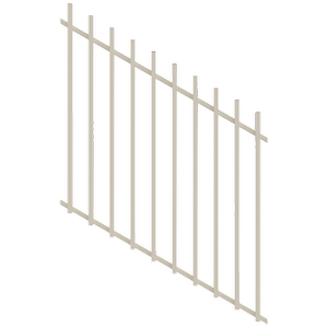 ProtectorAl 350 - 1200 x 1200mm Surfmist Raked 16-30º Batten Pool Fence Panel