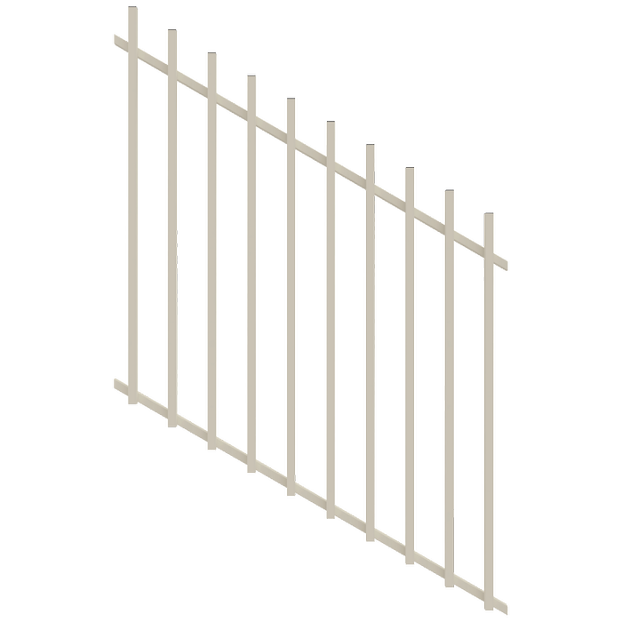 ProtectorAl 350 - 1200 x 1200mm Surfmist Raked 16-30º Batten Pool Fence Panel
