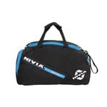 Nivia Sports Space Gym Bag Polyester Black Blue 24.5 Litre Trolley Shoulder Bag