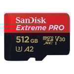 SanDisk Extreme Pro SQXCD 512GB V30 U3 MicroSDXC Memory Card [SDSQXCD-512G-GN6MA]