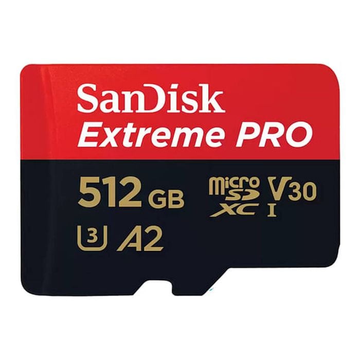 SanDisk Extreme Pro SQXCD 512GB V30 U3 MicroSDXC Memory Card [SDSQXCD-512G-GN6MA]