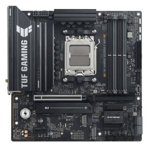 ASUS AMD B650EM TUF GAMING B650EM-E WIFI (AM5) Micro-ATX Motherboard  4x DDR5 256GB, 1x PCIe 4.0 x16 slot, 3 x M.2 slots, 4 x SA