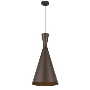 Telbix Flero Modern Pendant Hanging Lamp Light Aluminium Bronze Brushed
