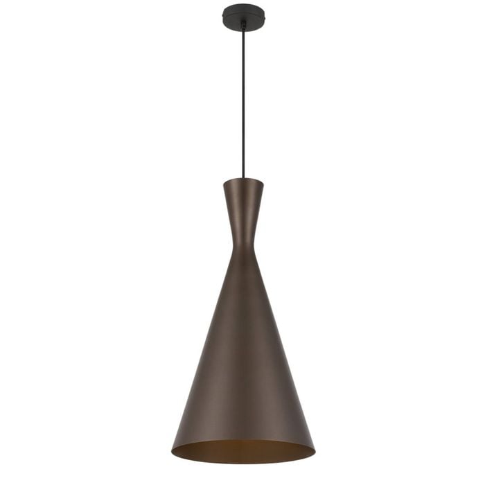 Telbix Flero Modern Pendant Hanging Lamp Light Aluminium Bronze Brushed
