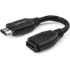 Startech.com 6"/15cm Hdmi Port Saver Cable, 4k 60hz High Speed Hdmi 2.0 Extension Cable With Ethernet