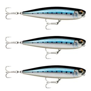 3x Rapala 11cm Precision Xtreme Pencil Saltwater Fishing Lures - BL Sardine