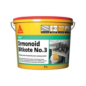 Ormonoid 4L Water Based Bitkote No.3 Waterproof Compound