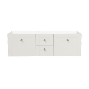 New England Joinery 1500mm Diadem Wall Hung Double Bowl Vanity - Cabinet Only