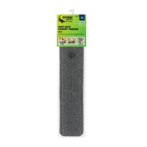 Croc Grip 500mm x 100mm Grey Anti-Slip Carpet Treads - 3 Pack