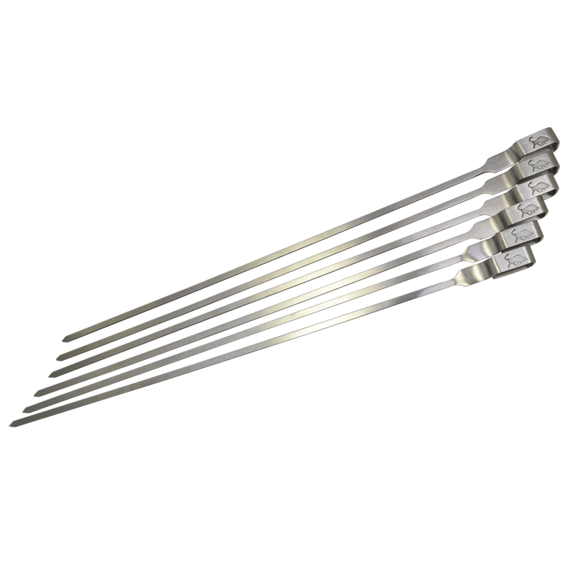 Stainless Steel Skewers - 6 Pack