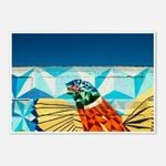 Galrie Vibrant Detroit Wall Art Featuring a Colourful Bird in Fine Art Photography, Poster Only, A0 84 x 119cm (33 X 47inch)