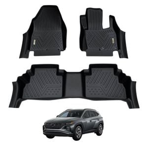 AUSGO Car Floor Mats for Hyundai Tucson Petrol / Diesel 2021-Onwards All-Weather Floor Liners