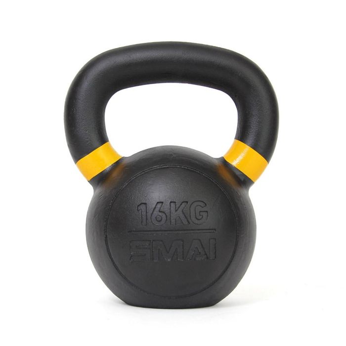 Smai Cast Iron Kettlebell - 16kg - Black