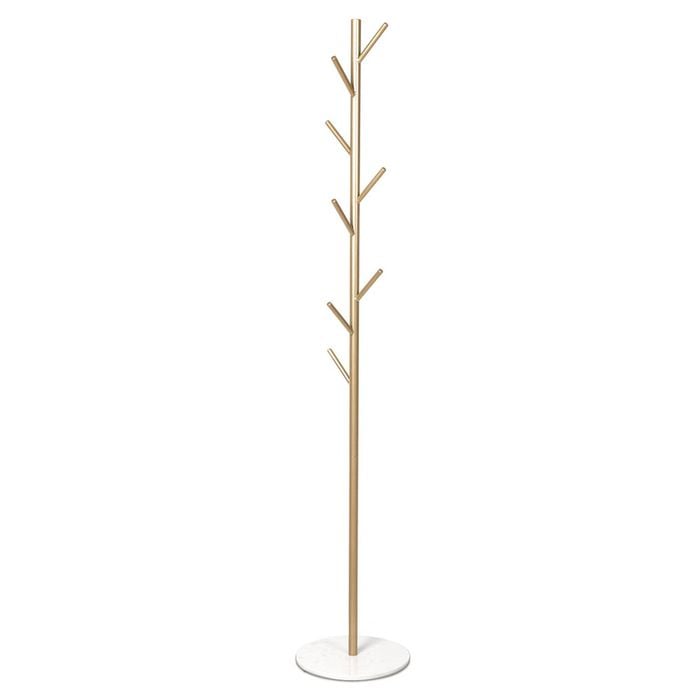 Levede Coat Rack Hat Clothes Stand Hanger Gold