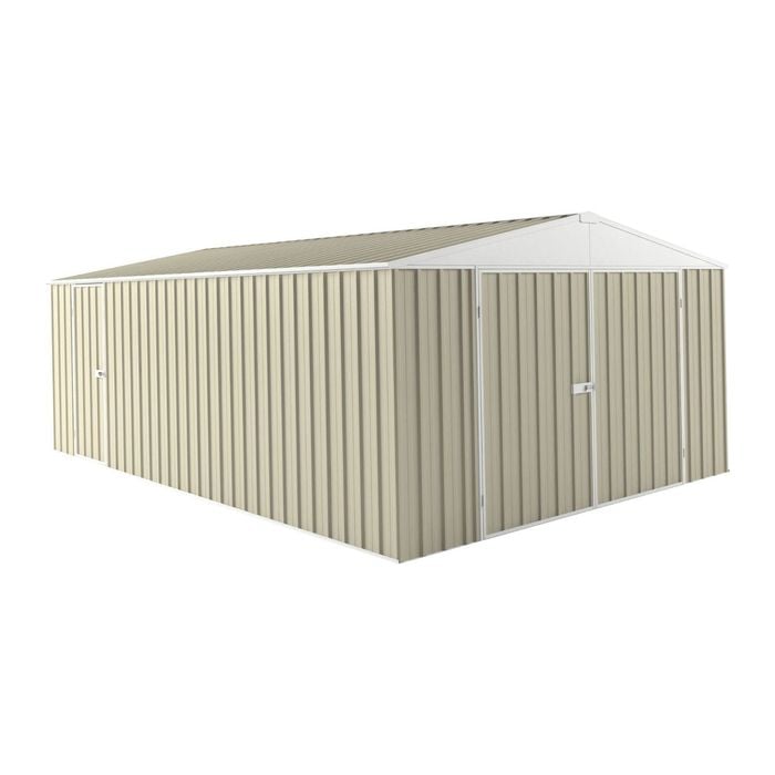 EnduraShed 6 x 3.75 x 2.48m Tall Garage Garden Shed - Smooth Cream