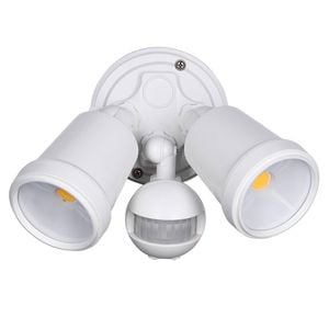 Brilliant White Raptor III Twin Security Light with Sensor