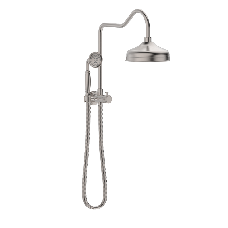 Classic Twin Shower Set Brushed Nickel Maestro