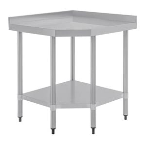 Vogue Stainless Steel Corner Table