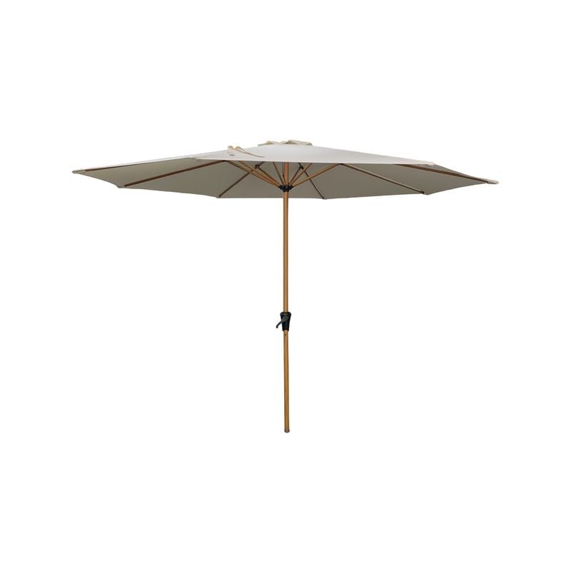 3m Miami Wood Look Round Natural Market Umbrella