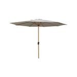 Mimosa 3m Miami Wood Look Round Natural Market Umbrella