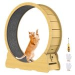 Advwin Cat Exercise Wheel Toy Running Exerciser Treadmill Scratcher Board 90cm