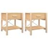vidaXL 2x Bedside Tables Nightstand Side End Table Storage