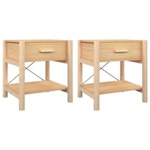 vidaXL 2x Bedside Tables Nightstand Side End Table Storage
