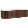 HOMFURN 180cm Fluted TV Entertainment Unit Walnut