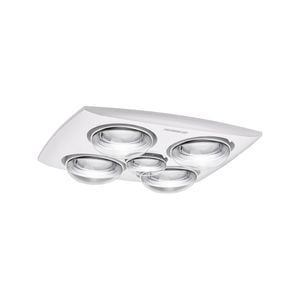Martec 25W Contour 4 3-In-1 Bathroom Heater Exhaust Fan And LED