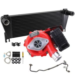 Gen1 High Flow Turbo Charger With 70mm Intercooler And Genuine Oil Feed Pipe For Mazda Bt-50 2.2l 2011 Onwards