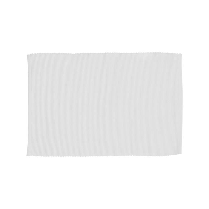 Lollipop Ribbed Placemat - White