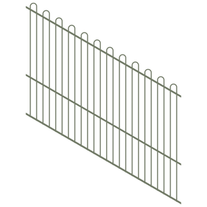ProtectorAl 1201-2400W x 1800H Pale Eucalypt Loop Top Pool Fence Panel Raked 16-30º