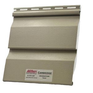 Mitten Vinyl Australia 5.84m x 15mm Brownstone Cambridge Vinyl Cladding
