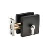 Gainsborough Matt Black Smooth Square Double Cylinder Keyed Deadbolt
