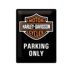Nostalgic-Art Large Sign Harley Parking Only