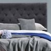 Bedding Co. Paddington Bed Head Diamond Pattern Charcoal King