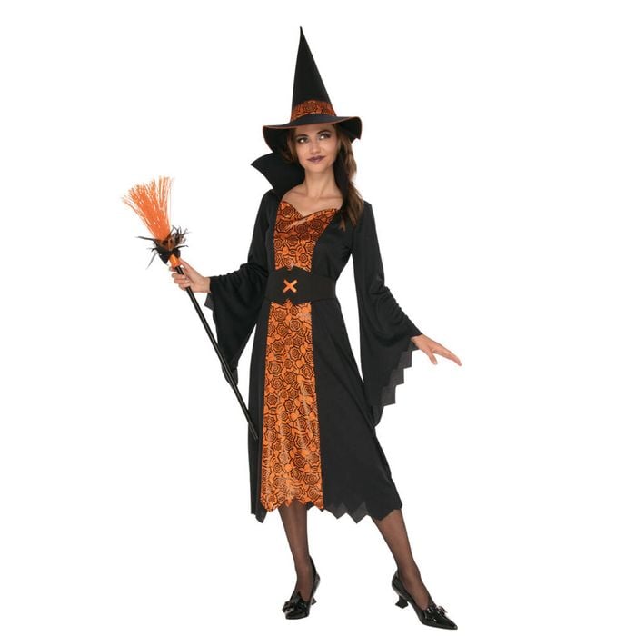 Rubies Witch Orange & Black Opp Womens Dress Up Party Halloween Costume Size XXL
