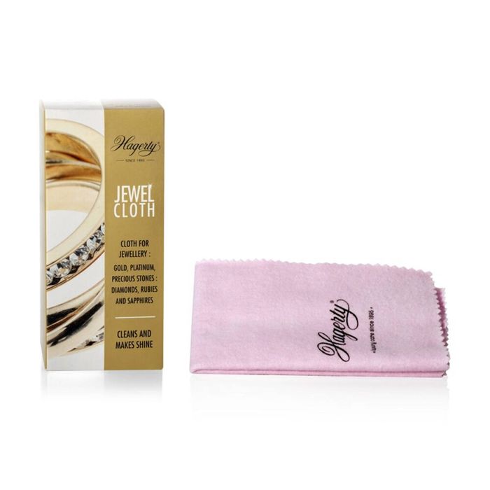 Hagerty Jewel Cleaning Polishing Cloth Jewellery Care Accessory 30x24cm