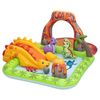 Bestway Inflatable Kids Play Pool Dinosaur Toys 262cmx188cm with Slide Balls Water Sprinkler Green