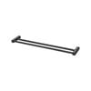 Phoenix 600mm Matte Black Reva Double Towel Rail