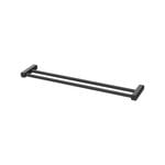 Phoenix 600mm Matte Black Reva Double Towel Rail