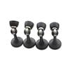 Ikonic 4 Piece Matte Black Magnetic Door Stop Set