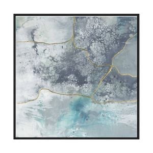 Artey | Sea Lace III - Framed Canvas - Black Frame - 120 x 120cm