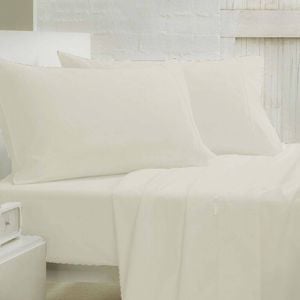 Gainsborough 250tc Polyester Cotton Sheet Set Cream King
