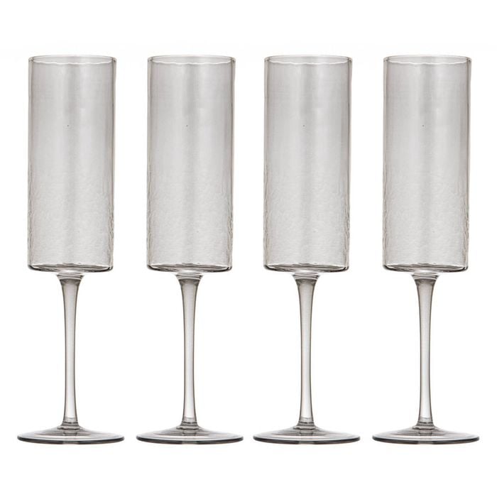 Ladelle Flynn Set Of 4 Champagne Glasses