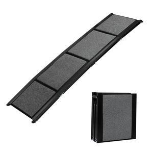 Pawz Dog Ramp 180cm Foldable Non Slip Steps 100Kg Load for Car SUV Grey