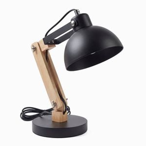 Desky Axis Wooden Desk Lamp - Black